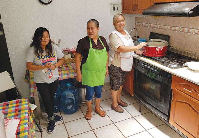 Volunteers prepare hot meals for children four afternoons a week, 50 weeks a year. 