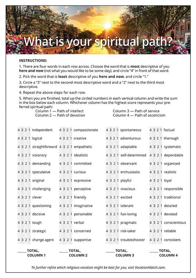 Spirituality quiz